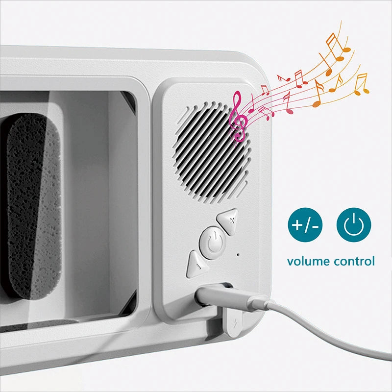 Wall Mounted Waterproof Speaker Stand for Bath Phone Holder with Seamless Touch Screen Bluetooth Music Shower System