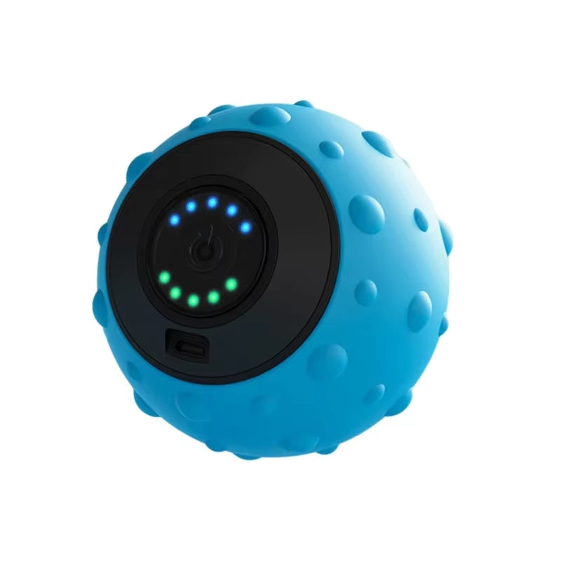 5 Speed High Intensity Vibrating Massage Ball for Muscle and Plantar Fasciitis Pain Relief Yoga Fitness Electric Massage Roller