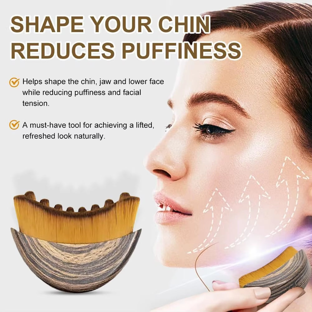 Lymphatic Contour Face Brush,Chin &Jawline Sculpting,Drainage Massager for Face,Ergonomically Designed to Fit the Skin Precisely