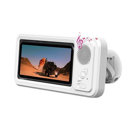 Wall Mounted Waterproof Speaker Stand for Bath Phone Holder with Seamless Touch Screen Bluetooth Music Shower System