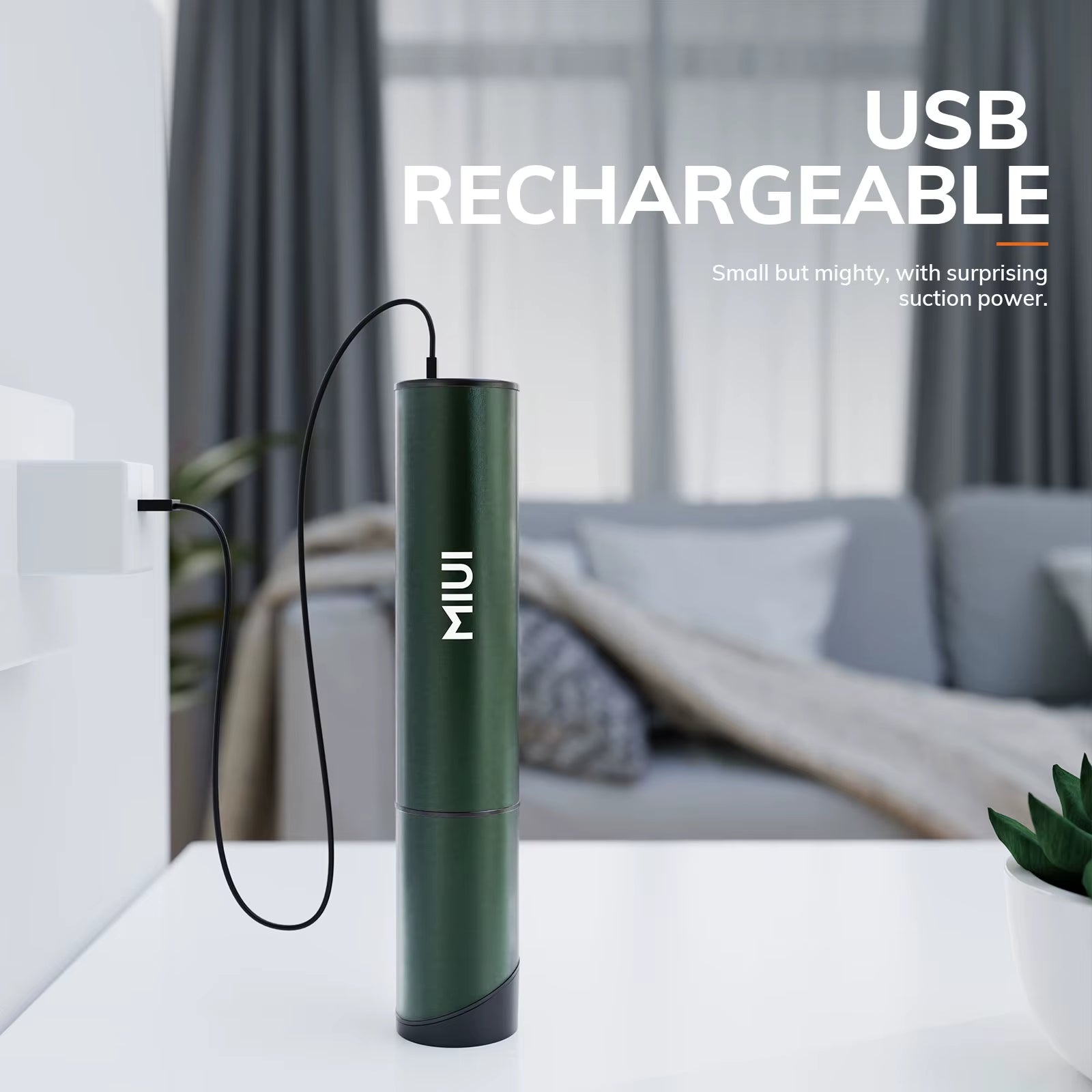 Mini Portable Vacuum Cleaner Cordless Handheld Vacuum with 3 Suction Heads Easy to Clean for Desktop Keyboard & Car (USB)