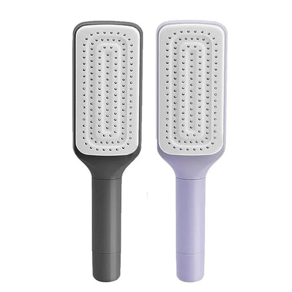 1/2Pcs Self-Cleaning Massage Brush Telescopic Comb One-Key Cleaning Hair Loss Airbag Scalp Massage Comb with Retractable Bristle
