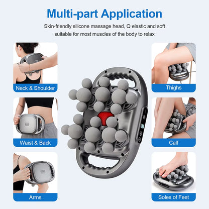 22-Head Fascia Gun High-Frequency Vibration Body Massage Gun Back and Waist Massager Neck Shoulder Massager Muscle Masajeador