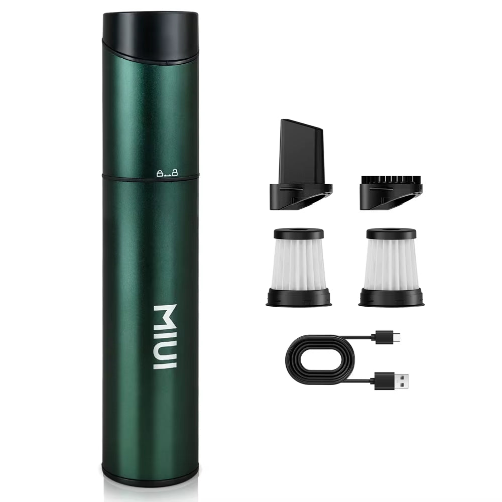 Mini Portable Vacuum Cleaner Cordless Handheld Vacuum with 3 Suction Heads Easy to Clean for Desktop Keyboard & Car (USB)