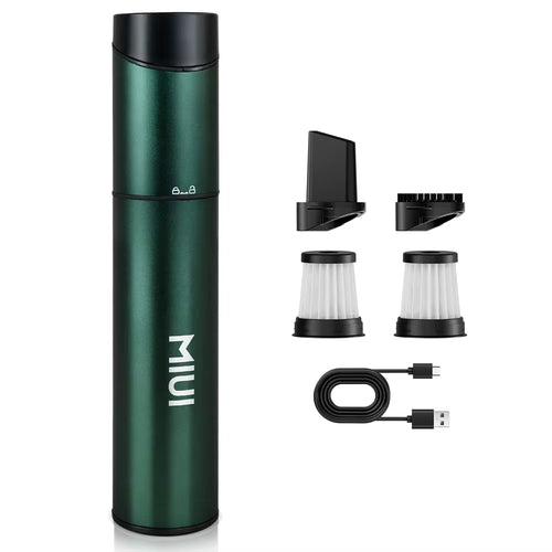 Mini Portable Vacuum Cleaner Cordless Handheld Vacuum with 3 Suction Heads Easy to Clean for Desktop Keyboard & Car (USB)