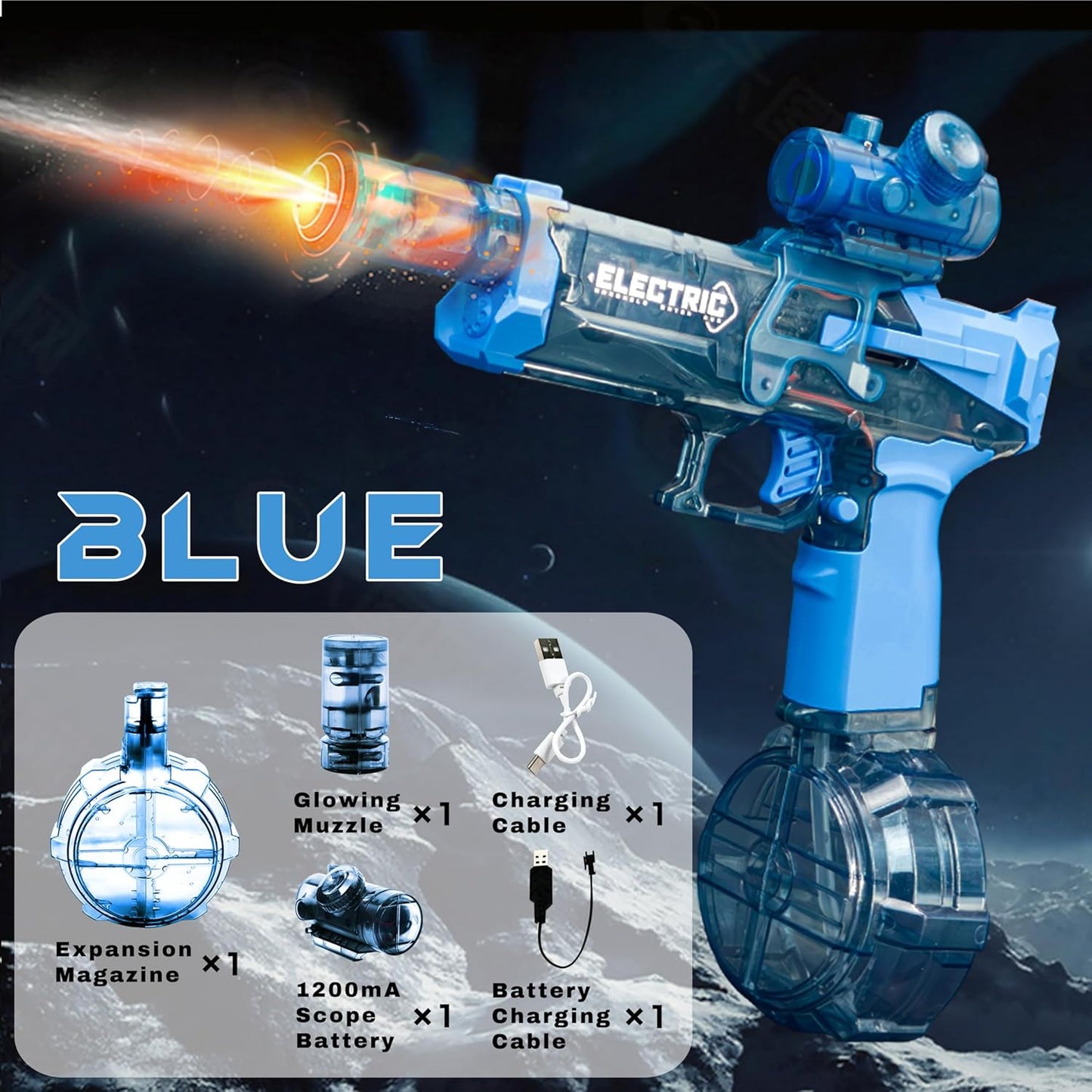 Electric Water Gun with Sensor Lights - Ultimate Summer Splash Toy