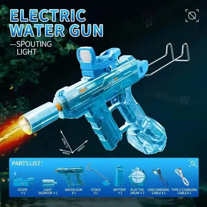 Children High Pressure Electric Water Gun Toys Summer Outdoor Beach Pool Garden Fight Games Kids Automatic Bursts Watergun Gifts