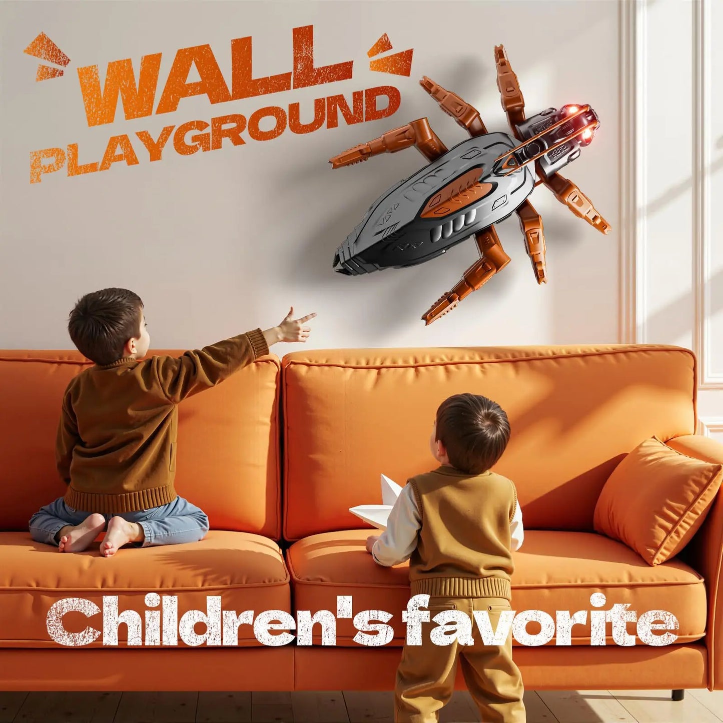 Wall Crawler Gecko Toy | LED RC Fun Toy For Indoors