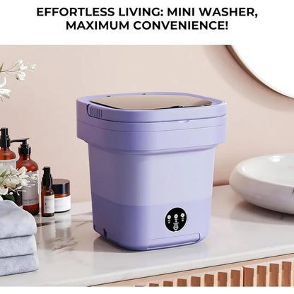 Portable Washing Machine, 11L Foldable Mini Washer, 3 Mode's Upgraded Design, Baby Washing Machine for Traveling