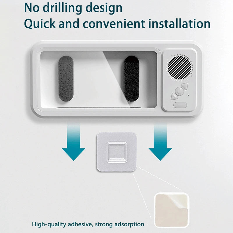 Wall Mounted Waterproof Speaker Stand for Bath Phone Holder with Seamless Touch Screen Bluetooth Music Shower System