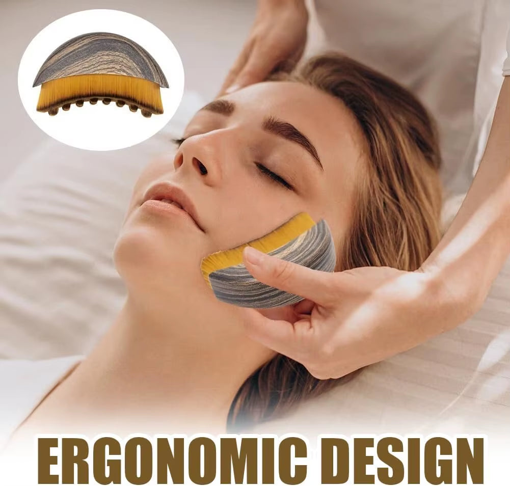 Lymphatic Contour Face Brush,Chin &Jawline Sculpting,Drainage Massager for Face,Ergonomically Designed to Fit the Skin Precisely