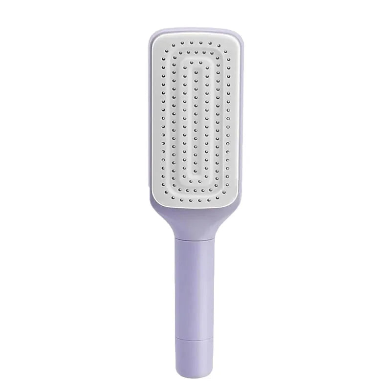 1/2Pcs Self-Cleaning Massage Brush Telescopic Comb One-Key Cleaning Hair Loss Airbag Scalp Massage Comb with Retractable Bristle