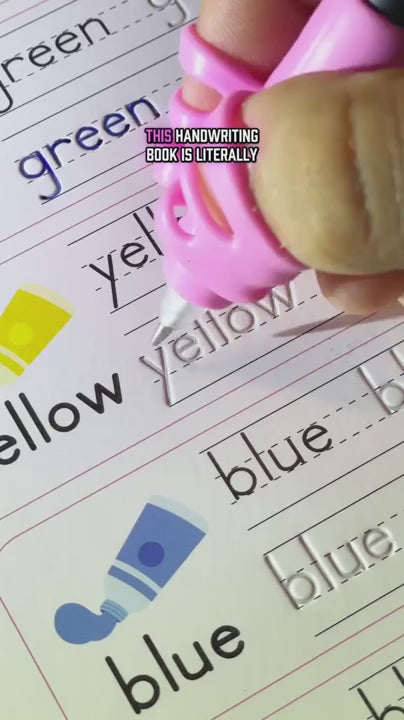 Magic Groove Reusable Handwriting Practice Copybook Set video